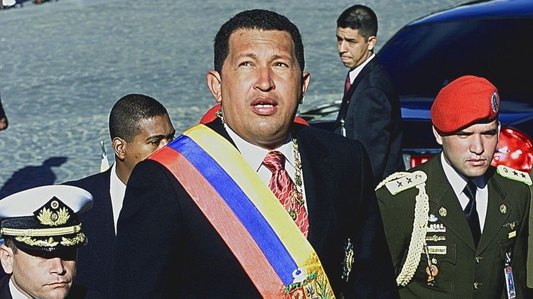 Hugo Chávez en 2003 (AFP PHOTO/ Andrew ALVAREZ)