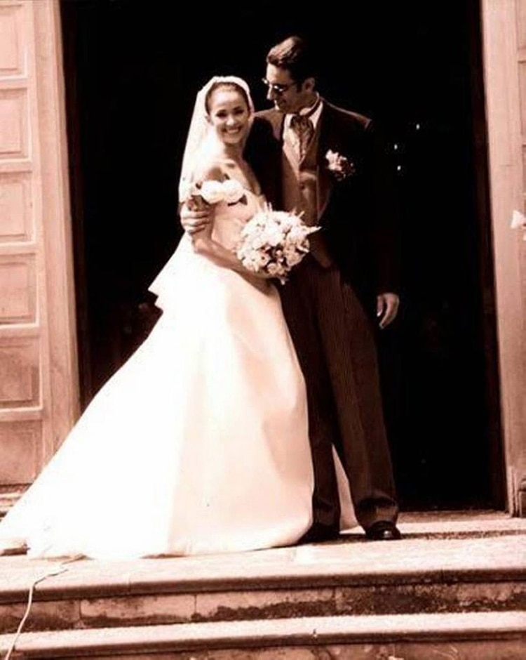 Miguel Varoni y Chatherine Siachoque el día de su boda.