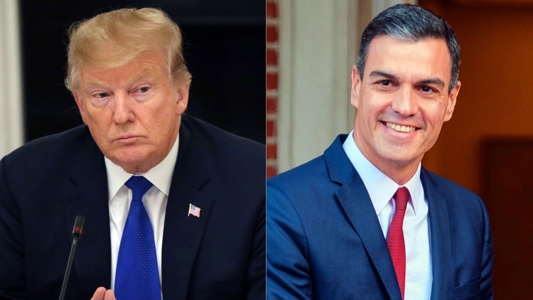 Donald Trump y Pedro Sánchez podrían conversar para avanzar en la idea de refugiar a desertores del régimen