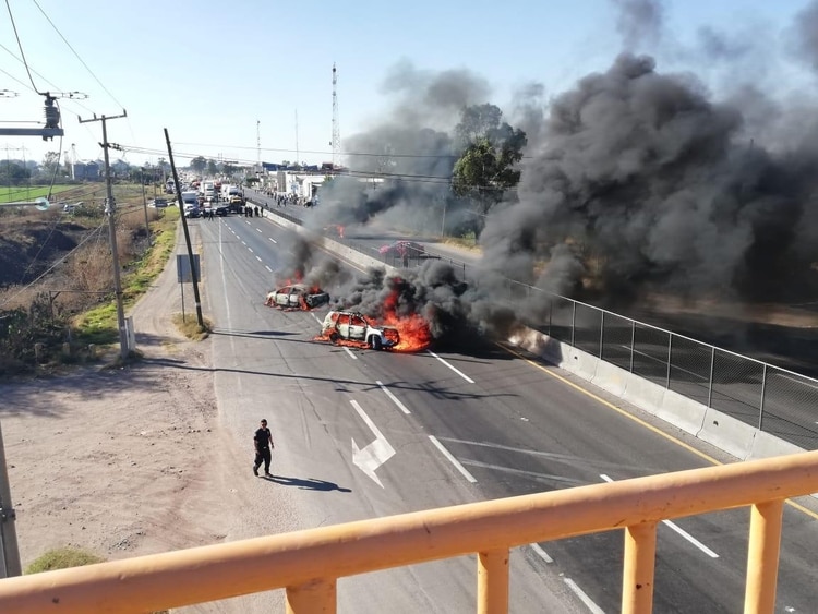 Bloqueos en el municipio de Villagrán. (Foto: Cuartoscuro)