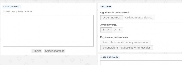 ordenar listas