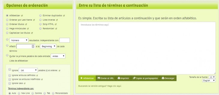 ordenar listas