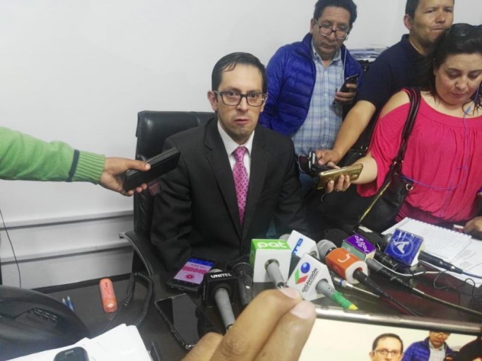 El fiscal departamental de Chuquisaca, Mauricio Nava Morales. FOTO: CORREO DEL SUR