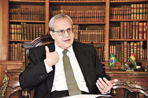 Octávio Henrique Dias Garcia Côrtes, embajador de Brasil en Bolivia.