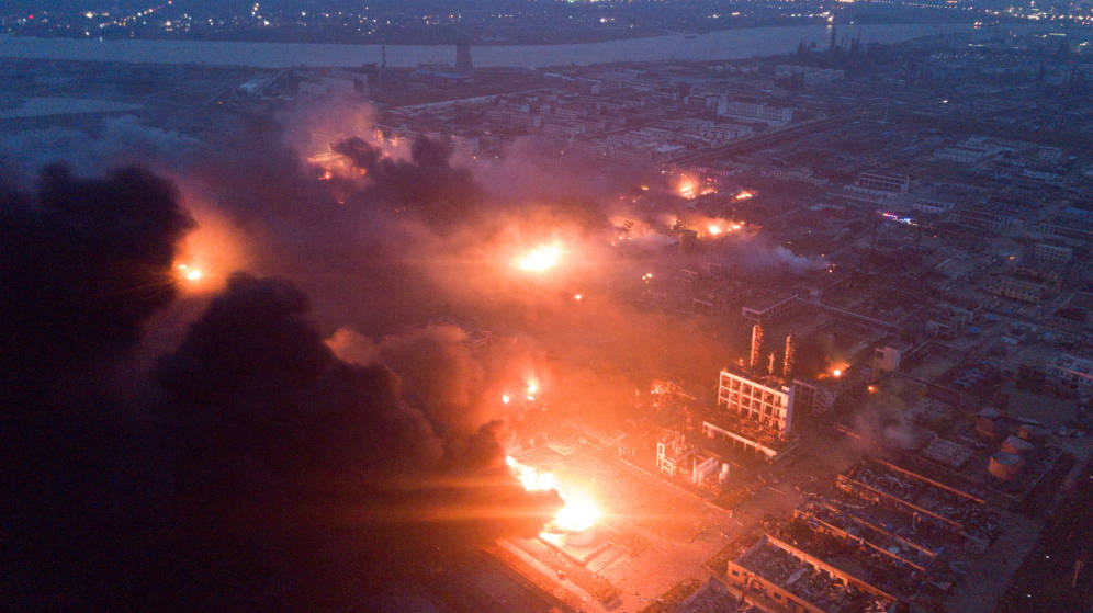 Foto: La explosiÃ³n tuvo lugar en un polÃ­gono industrial quÃ­mico de la ciudad de Yancheng. (Reuters)