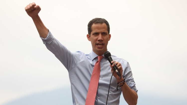 Juan Guaidó, presidente interino de Venezuela (EFE/Rayner Peña)
