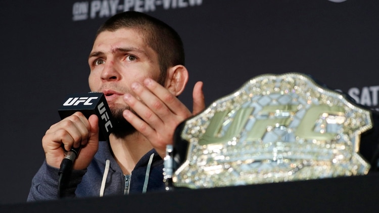 Khabib Nurmagomedov escribió un sugestivo mensaje tras el retiro de Conor McGregor (AP)