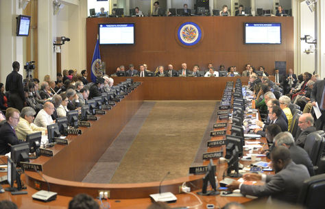 Sesión del Consejo Permanente de la Organización de Estados Americanos. Foto: OEA