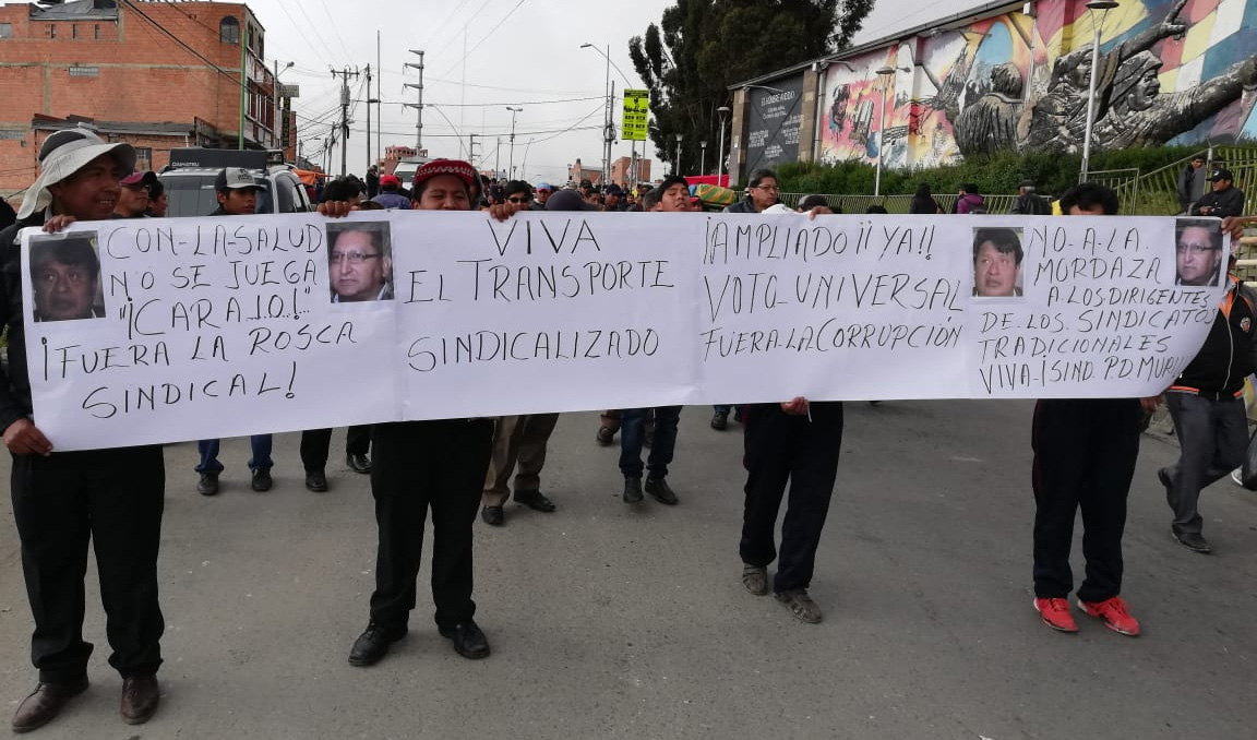 Cabildo De Choferes De La Paz Y El Alto Decide Desconocer A Sus