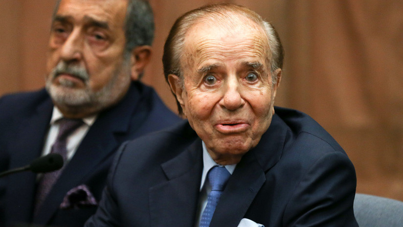 El expresidente argentino Carlos Menem es condenado a 3 años y 9 meses de prisión por peculado