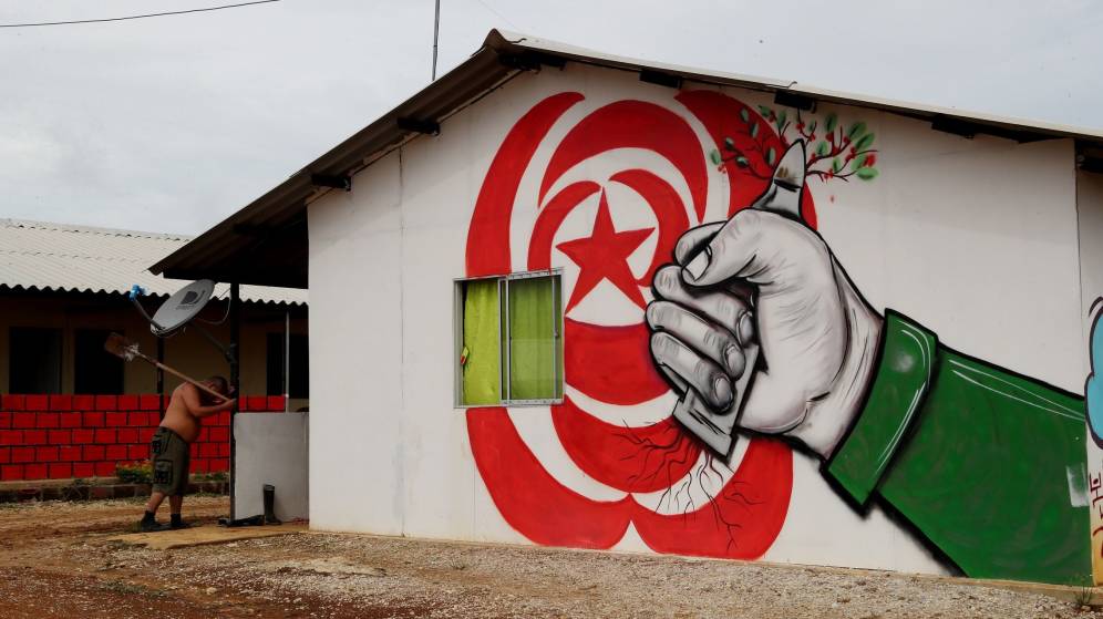 Foto: Zona habitada por exguerrilleros de las FARC. (EFE)