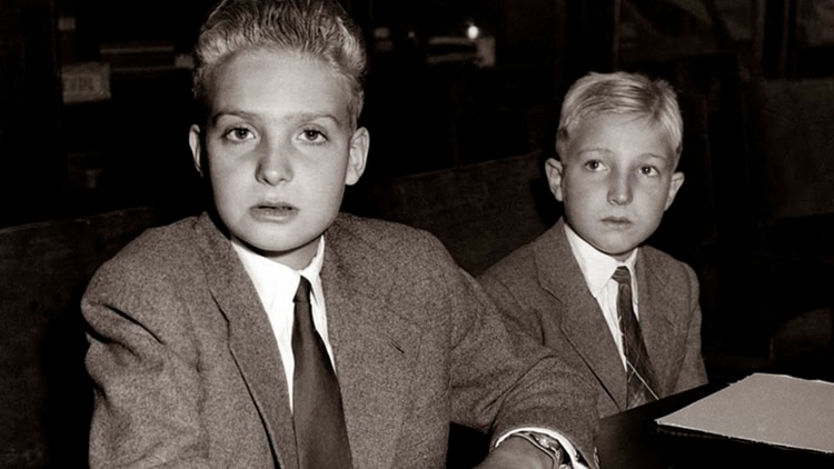 Juan Carlos y su hermano, Alfonso de Borbón