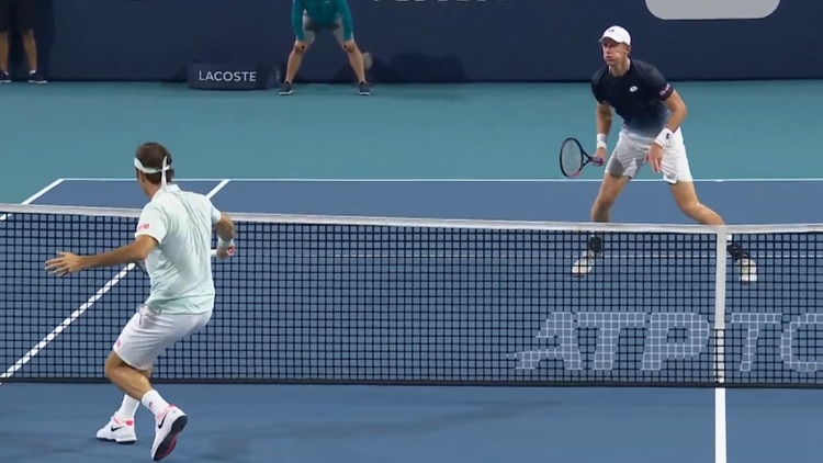 El suizo resolvió el punto y se ganó la ovación del público