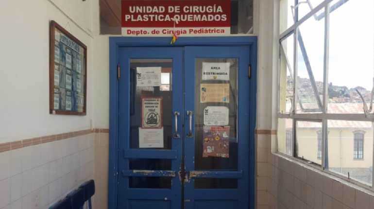 La unidad de quemados del Hospital del Niño de La Paz. | ANF