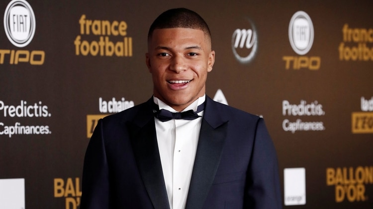 El futbolista francés Kylian Mbappé durante la última Gala del Balón de Oro (Reuters)