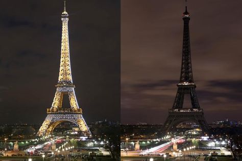 La Torre Eiffel apagó sus luces durante una hora sumándose a la Hora del Planeta.
