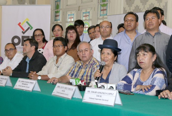 VOCALES DEL TRIBUNAL SUPREMO ELECTORAL.