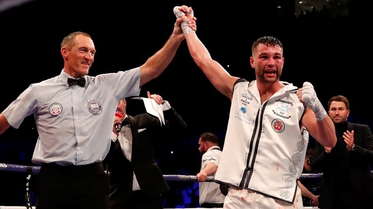 Scott Fitzgerald derrotó a Anthony Fowler el sábado en Liverpool (Twitter: @pnefc)