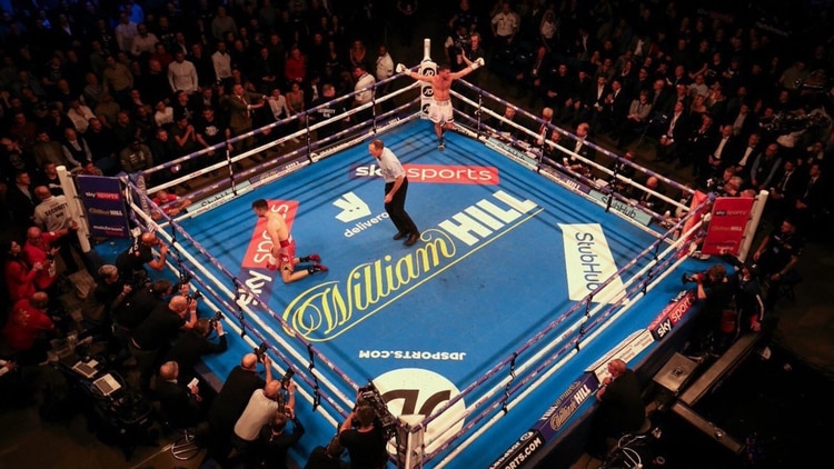 Scott Fitzgerald logró el cinturón en la categoría superwelter del Campeonato Internacional WBA de(Twitter: @Scottfitz91)