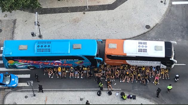 Graves incidentes con hinchas de Peñarol en Río de Janeiro
