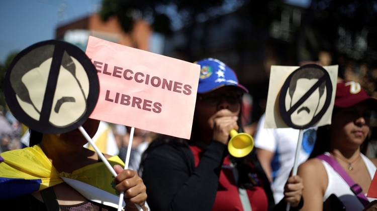 Una de las protestas en Venezuela (Reuters)