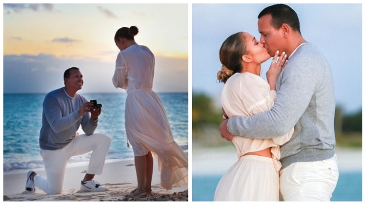 Las fotos del compromiso de Alex Rodríguez y JLo