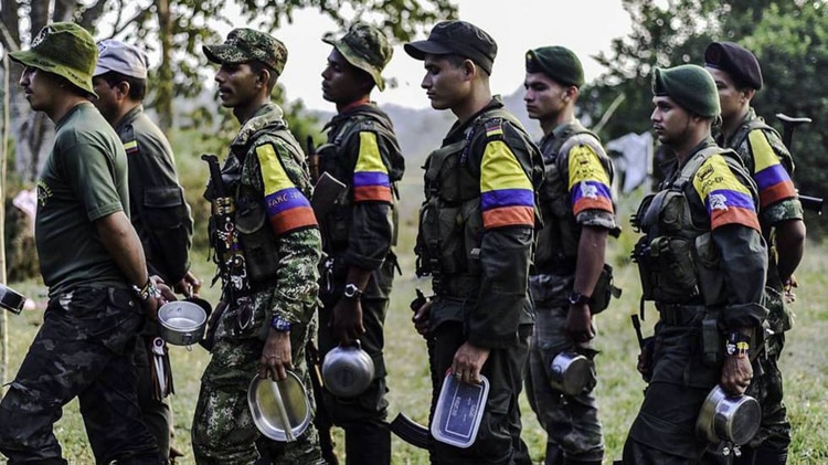 Miembros de la desaparecida guerrilla de las Farc. (AFP)
