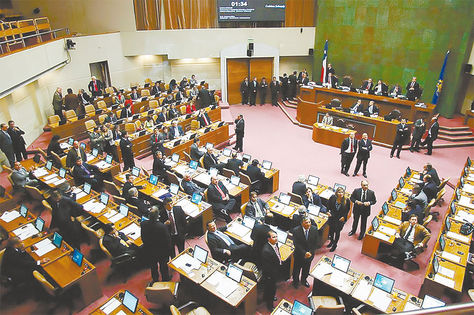 Entidad. Una sesión del pleno de la Cámara de Diputados de Chile.