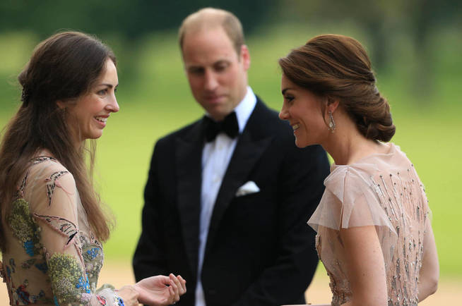 Guillermo y Kate, con Rose. (Getty)