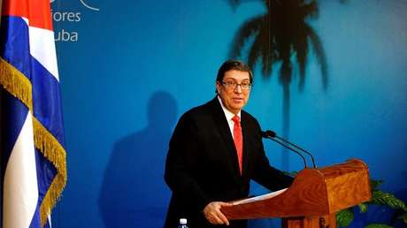 El canciller cubano, Bruno Rodríguez, en La Habana, el 24 de octubre de 2018