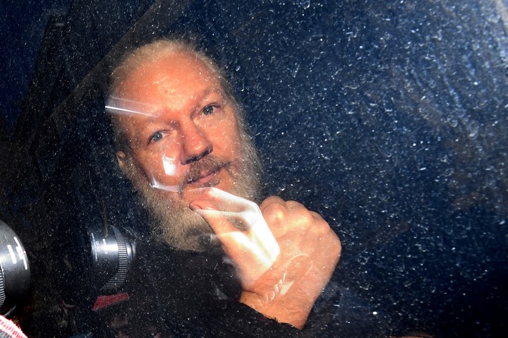 Julian Assange llega a los tribunales de Westminster./DPA