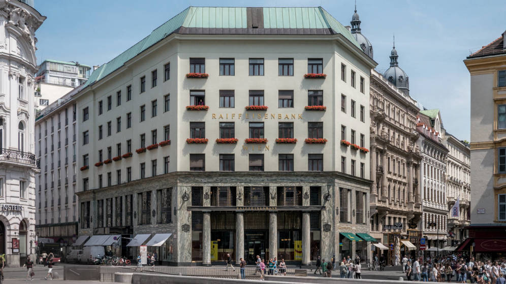 Foto: La Looshaus de Viena, uno de los lugares emblemÃ¡ticos de la capital austriaca.