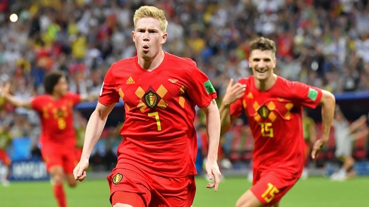 De Bruyne es una de las estrellas del seleccionado belga (AFP)