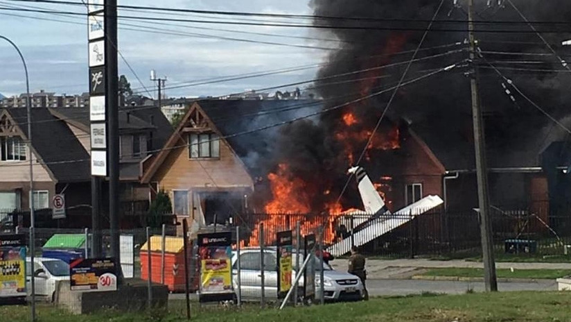 Chile: Seis muertos al caer una avioneta sobre una casa (VIDEO, FOTOS)