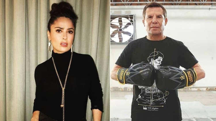 Salma Hayek y Julio César Chávez tuvieron una relación extramarital, según la serie biográfica del boxeador (Foto: Instagram)