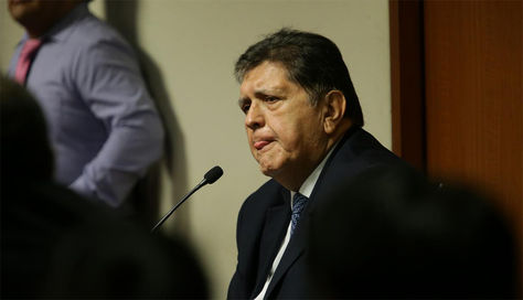 El expresidente peruano Alan García