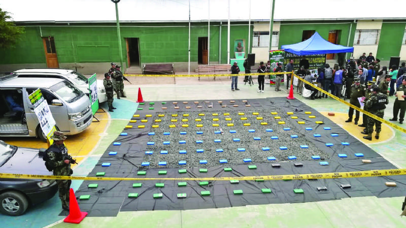Narcosargento acopiaba droga en El Alto para llevarla a Brasil