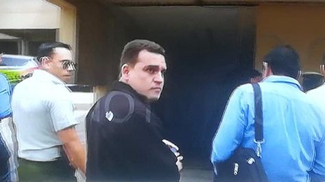 Momento de la aprehensión de Robin Justiniano en Santa Cruz. Foto: Captura de la red UNO