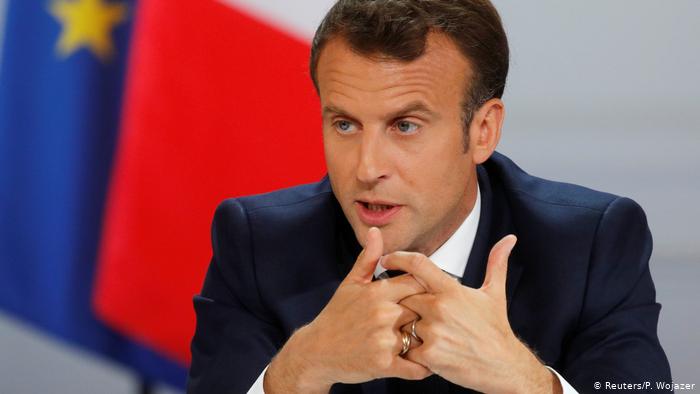 Frankreich Paris | PrÃ¤sident Emmanuel Macron - Antwort auf Gelbwesten-Proteste (Reuters/P. Wojazer)