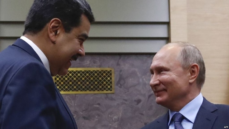 El dictador Nicolás Maduro y el presidente de la Federación Rusa, Vladimir Putin (AFP)