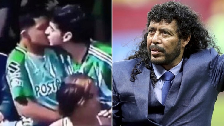 El beso entre dos fans de Atlético Nacional que se volvió viral