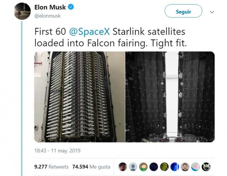 Elon Musk presenta los primeros satélites de SpaceX que darán Internet ...