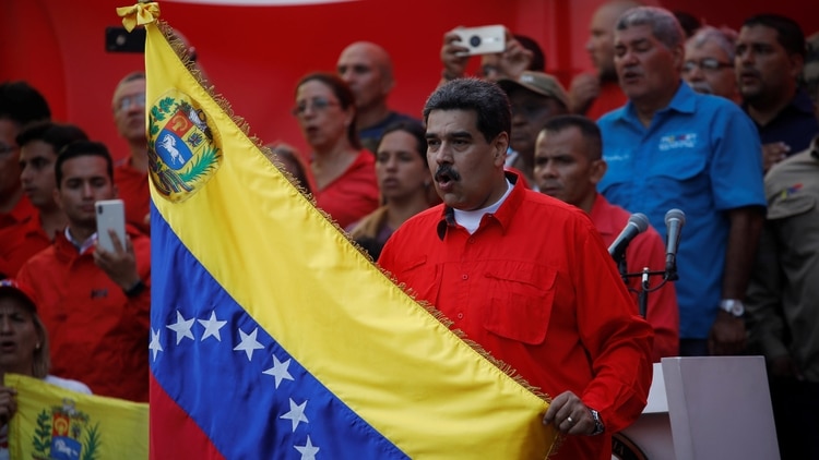 Nicolas Maduro en un acto en Caracas el 1 de mayo en 2019 (REUTERS/Fausto Torrealba)