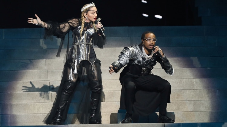 Madonna brindó un show de casi nueve minutos (REUTERS)