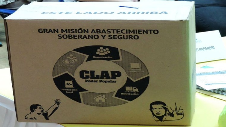 Las cajas Clap ahora vienen con leyendas alusivas al ELN.