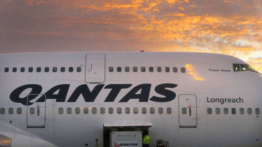 Foto: Un aeroplano de la compaÃ±Ã­a Qantas, similar al tripulado por Sullivan. (Reuters)