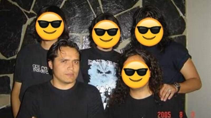 El “abogánster” fue vocalista en una banda de metal