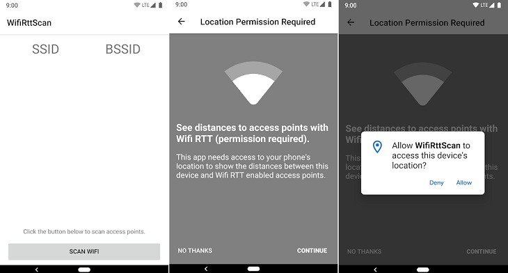 WifiRttScan App