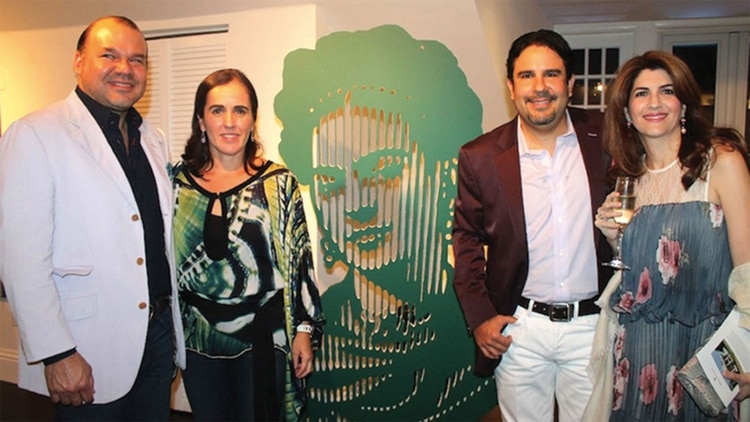 Ernesto Weisson y Roberto Cortes en una presentación de sus proyectos (Brickell Magazine).