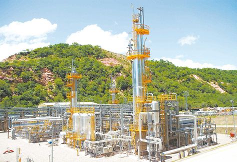 Sábalo. De este campo, que ya está en declinación, sale el gas a Brasil.